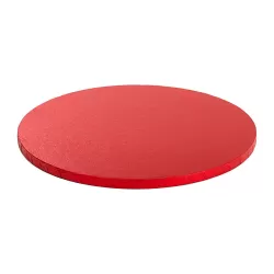 Cakeboard red Ø 45xh 1,2 cm 18 inch - Decora
