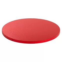 Cakeboard red Ø 50xh 1,2 cm 20 inch - Decora
