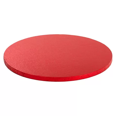 Cakeboard red Ø 50xh 1,2 cm 20 inch - Decora