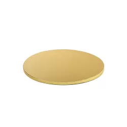 Cakeboard gold Ø 25xh 1,2 cm 10 inch - Decora