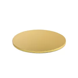 Cakeboard gold Ø 30xh 1,2 cm 12 inch - Decora