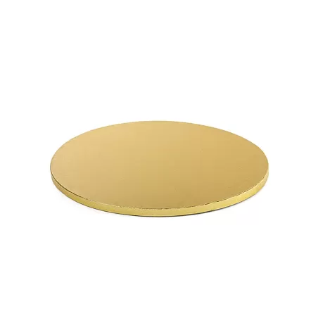 Cakeboard gold Ø 30xh 1,2 cm 12 inch - Decora