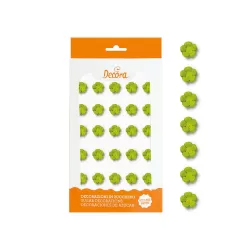 Cf 30 fiorellini piccoli verdi - Decora