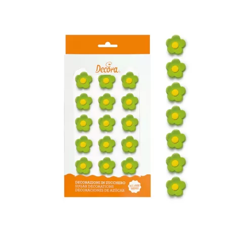 Cf 16 fiorellini medi verdi - Decora