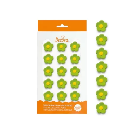 Cf 16 fiorellini medi verdi - Decora