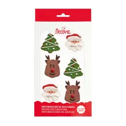 Cf 6 decorazione natalizie in zucchero - Decora