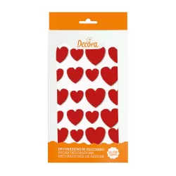 Cf 16 cuori in zucchero - Decora