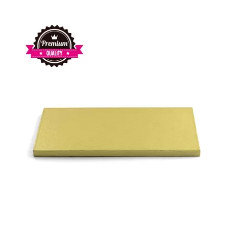 Sottotorta rettangolare dorato 30x40xh 1,2 cm - Decora