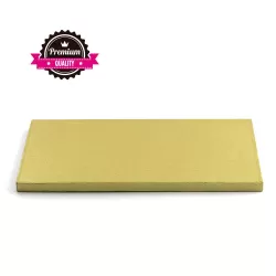 Sottotorta rettangolare dorato 40x60xh 1,2 cm - Decora