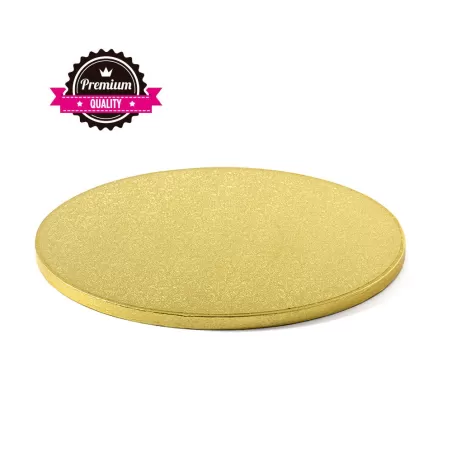 Sottotorta tondo dorato Ø 45xh 1,2 cm - Decora