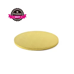 Sottotorta tondo dorato Ø  28xh 1,2 cm - Decora