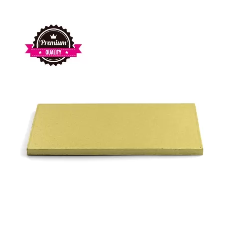 Sottotorta rettangolare dorato 35x45xh 1,2 cm - Decora