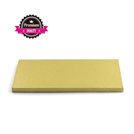 Sottotorta rettangolare dorato 40x50xh 1,2 cm - Decora
