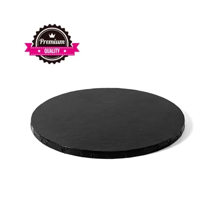 Sottotorta tondo nero Ø 30xh 1,2 cm - Decora