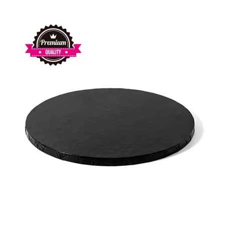 Sottotorta tondo nero Ø 35xh 1,2 cm - Decora