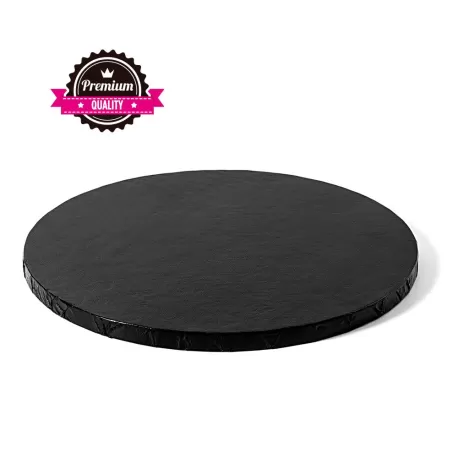 Sottotorta tondo nero Ø 50xh 1,2 cm - Decora