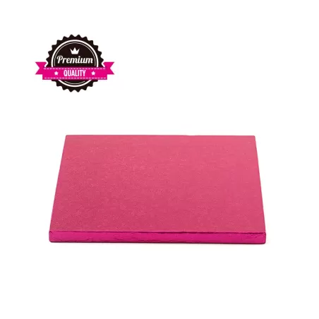 Sottotorta quadrato fucsia 20x20xh 1,2 cm - Decora