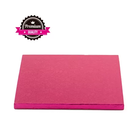 Sottotorta quadrato fucsia 30x30xh 1,2 cm - Decora