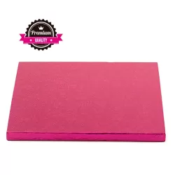 Sottotorta quadrato fucsia 40x40xh 1,2 cm - Decora