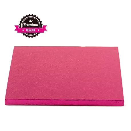 Sottotorta quadrato fucsia 40x40xh 1,2 cm - Decora