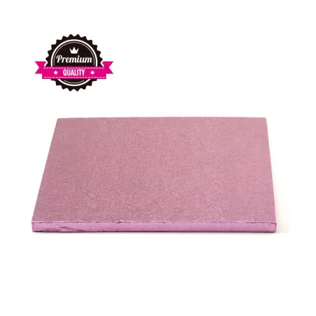 Sottotorta quadrato rosa 30x30xh 1,2 cm - Decora