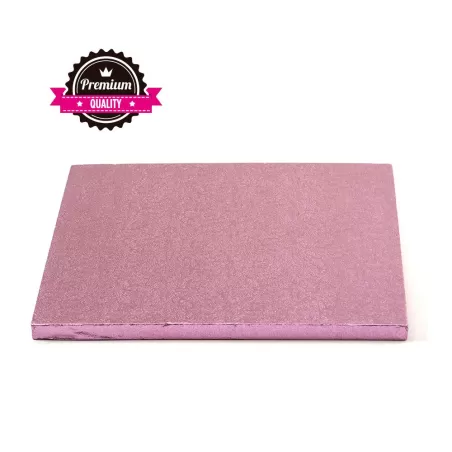 Sottotorta quadrato rosa 35x35xh 1,2 cm - Decora