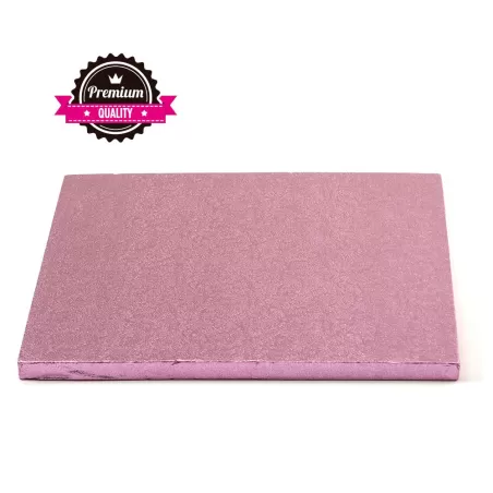 Sottotorta quadrato rosa 40x40xh 1,2 cm - Decora