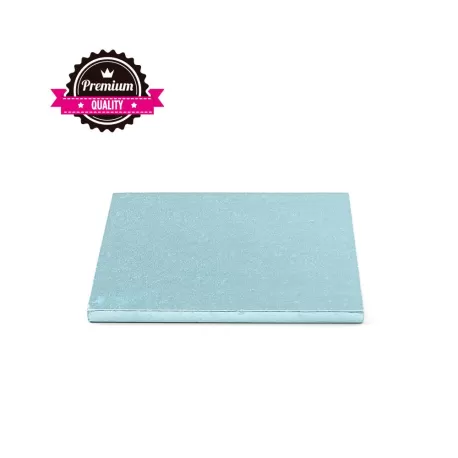Sottotorta quadrato azzurro  15x15xh 1,2 cm - Decora