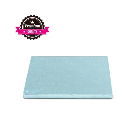 Sottotorta quadrato azzurro  20x20xh 1,2 cm - Decora