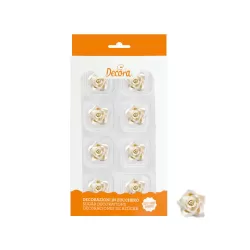 Cf 8 rosa piccola bianca - Decora