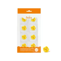 Cf 8 rosa piccola gialla - Decora