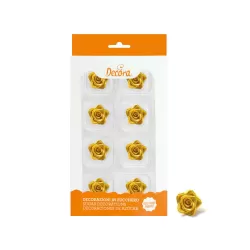 Cf 8 rosa piccola oro - Decora