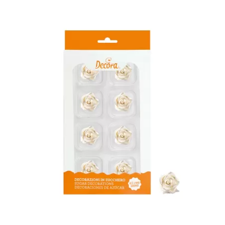 Cf 8 rosa piccola perla - Decora