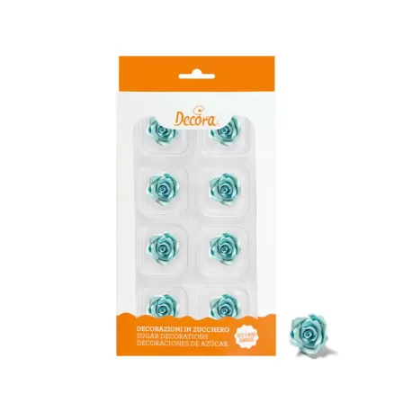 Cf 8 rosa piccola azzurra - Decora