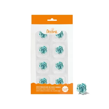 Cf 8 rosa piccola azzurra - Decora