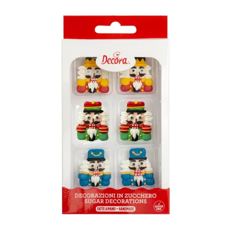 Cf 6 schiaccianoci in zucchero - Decora