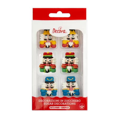 Cf 6 schiaccianoci in zucchero - Decora