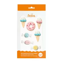 Cf 7 decorazioni in zucchero sweets - Decora