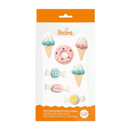 Cf 7 decorazioni in zucchero sweets - Decora