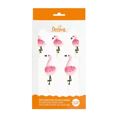 Cf 5 fenicotteri in zucchero - Decora