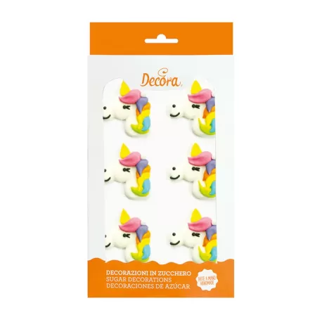 Cf 6 unicorno in zucchero - Decora