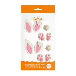 Cf 10 decorazioni make a bunny in zucchero - Decora