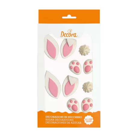 Cf 10 decorazioni make a bunny in zucchero - Decora