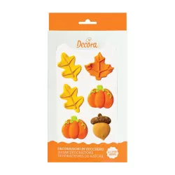 Kit 6 decorazioni in zucchero bosco - Decora