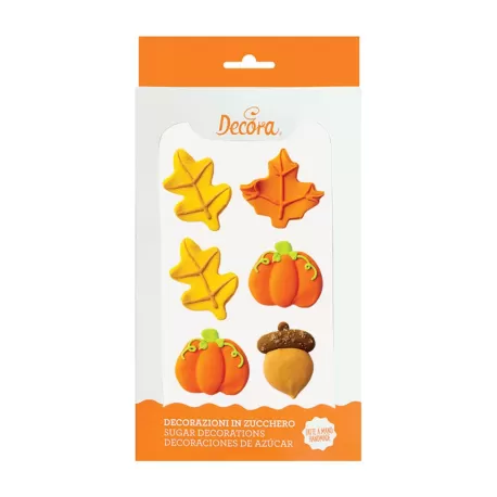 Kit 6 decorazioni in zucchero bosco - Decora
