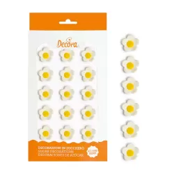 Cf 15 fiorellini medi bianchi - Decora