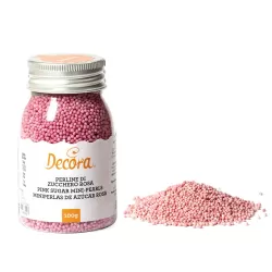 Cf 100 g perline di zucchero rosa - Decora