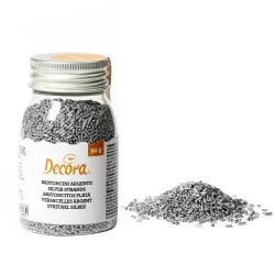 Cf 90 g bastoncini argentati in zucchero - Decora