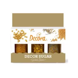 Set 78 g decorazioni in zucchero oro - Decora