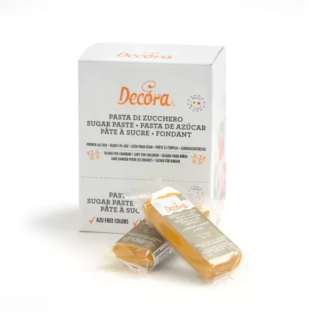 Pasta di zucchero oro 100 g - Decora